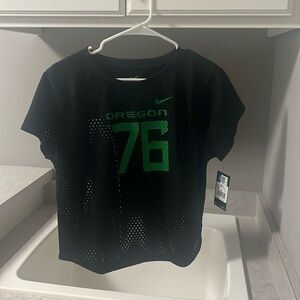 NWT * Oregon Ducks Blackk and Green Football Jersey Size XL